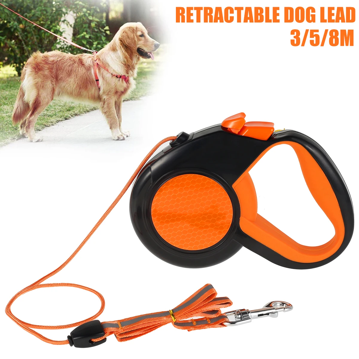 Pet Automatic Retractable Traction Rope Durable Retractable Dog Roulette Dog Collar One-button Brake And Lock Dog Accessories
Pet Automatic Retractable Traction Rope Durable Retractable Dog Roulette Dog Collar One-button Brake And Lock Dog Accessories