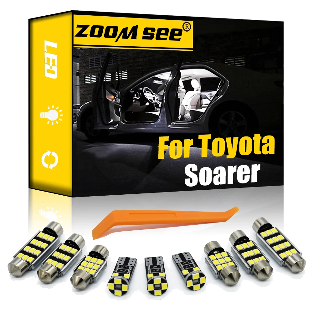 Комплект светодиодного освещения салона автомобиля для Toyota Soarer Z10 Z20 Z30 1981-2000, Потолочная Светодиодная лампа Canbus для чтения карт без ошибок
Комплект светодиодного освещения салона автомобиля для Toyota Soarer Z10 Z20 Z30 1981-2000, Потолочная Светодиодная лампа Canbus для чтения карт без ошибок