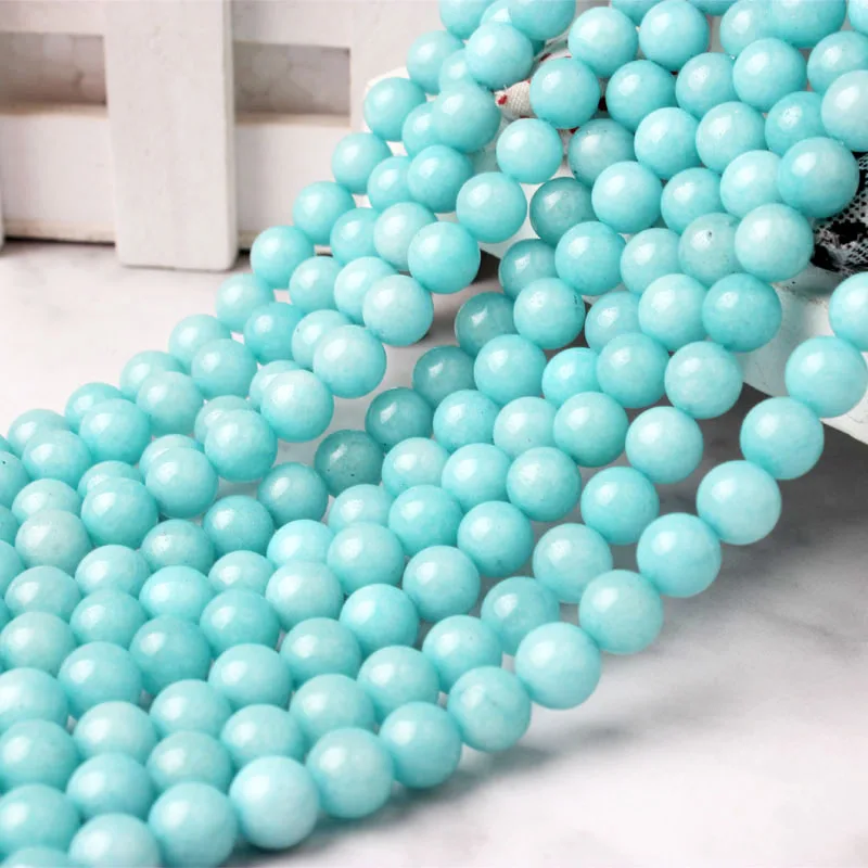LanLi 4/6/8/10/12mm Natural Sky Blue Amazonite Stone Loose Beads For Jewelry Making DIY Women Bracelet Necklace Accessories
LanLi 4/6/8/10/12mm Natural Sky Blue Amazonite Stone Loose Beads For Jewelry Making DIY Women Bracelet Necklace Accessories