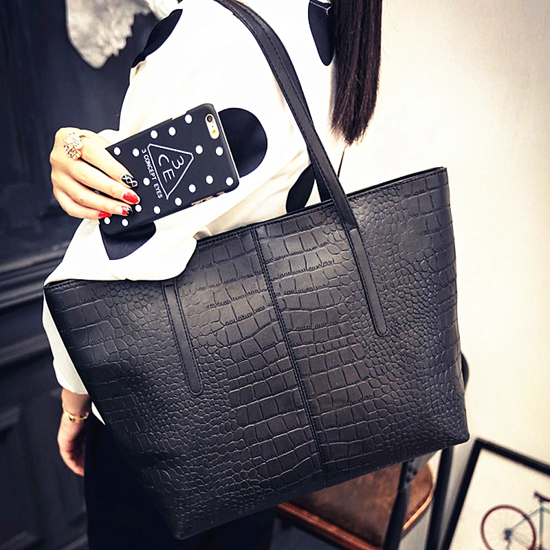 New Fashion Pu Women Shoulder Bag Alligator Female Handbag Large Capacity Women's Handbags High Quality Casual Ladies Bags
New Fashion Pu Women Shoulder Bag Alligator Female Handbag Large Capacity Women's Handbags High Quality Casual Ladies Bags