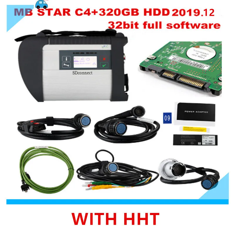 2019 12 Лучшее Качество MB STAR C4 с последним полным программным обеспечением HHT 320 Гб HDD