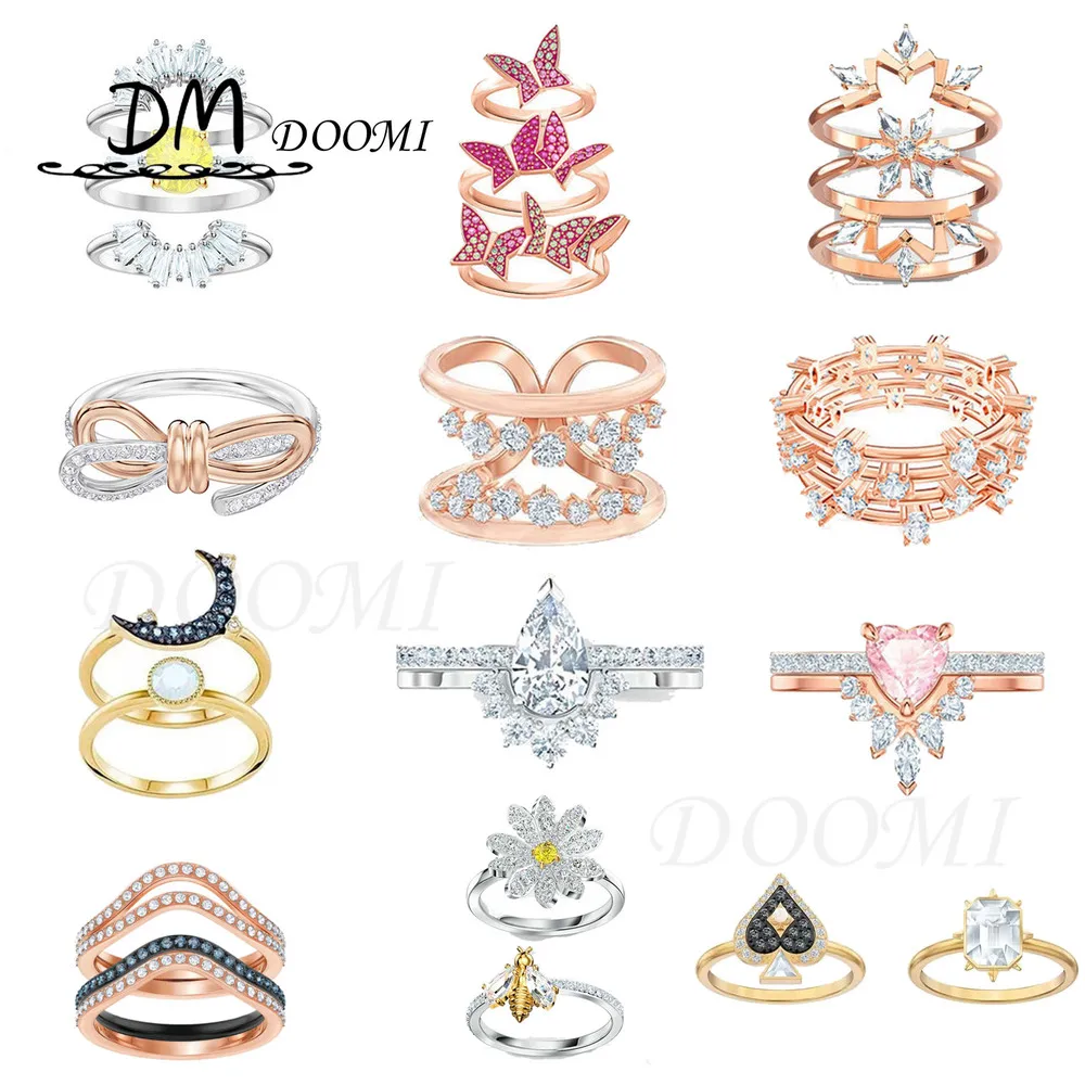 SWA Fashion Jewelry High Quality Charm Butterfly Sunflower Daisy Heart Crown Snowflake Double Layer Women's Ring Christmas Gift
SWA Fashion Jewelry High Quality Charm Butterfly Sunflower Daisy Heart Crown Snowflake Double Layer Women's Ring Christmas Gift