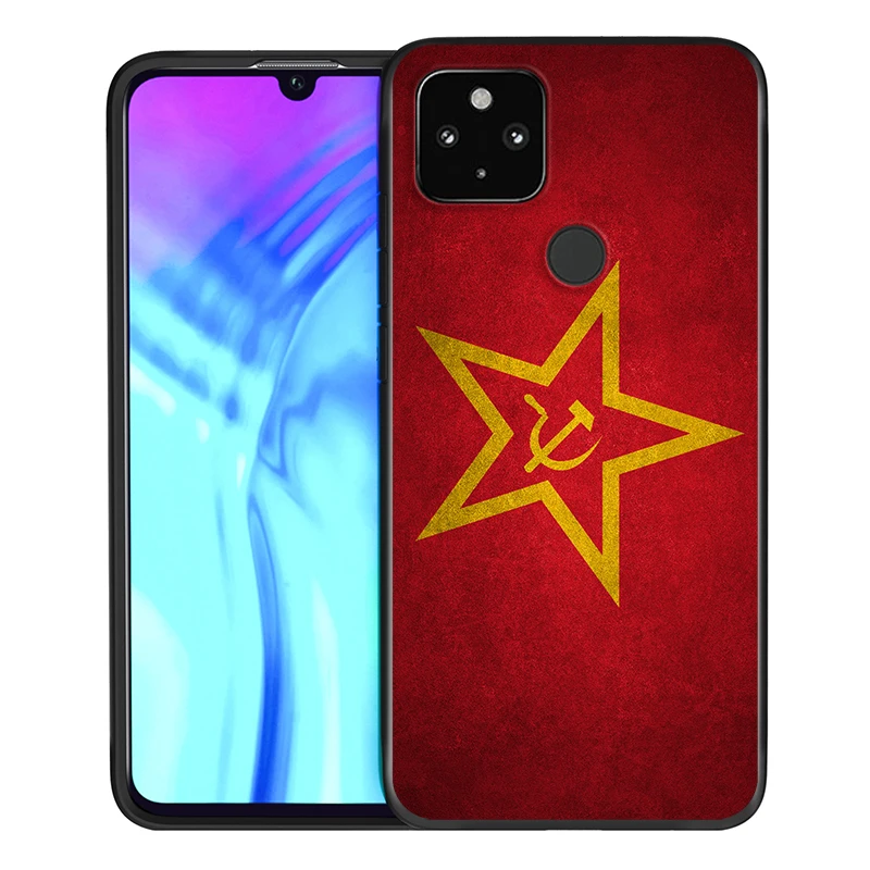 1990s Soviet Union Flag Shockproof Cover for Google Pixel 5 4 4a XL 5G Black TPU Soft Phone Case
1990s Soviet Union Flag Shockproof Cover for Google Pixel 5 4 4a XL 5G Black TPU Soft Phone Case