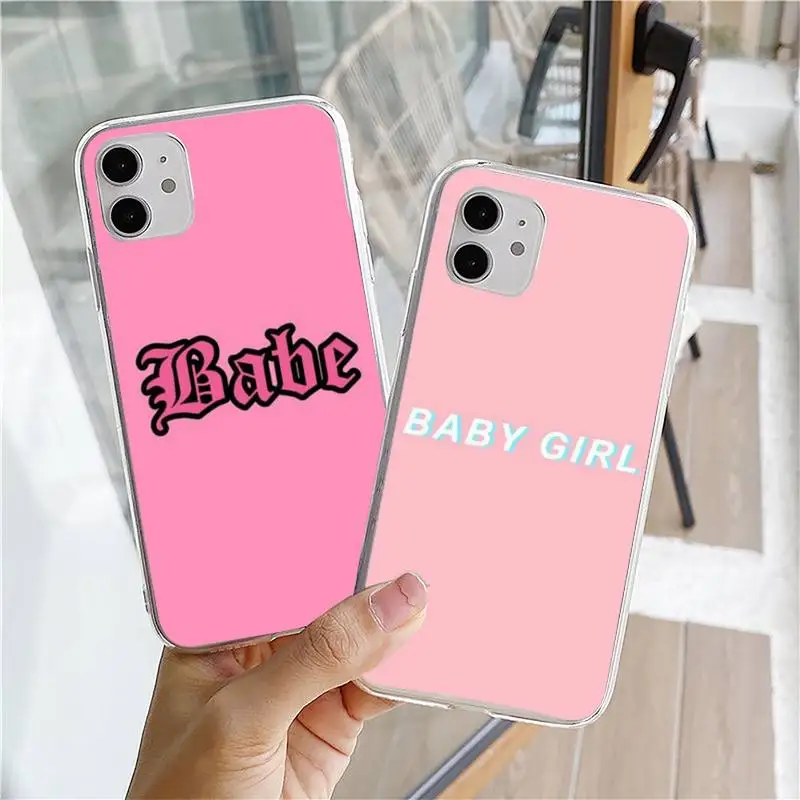 BABY Babe babygirl honey Phone Case For iphone 5s 6 7 8 11 12 plus xsmax xr pro mini se Transparent Cover Fundas Coque
BABY Babe babygirl honey Phone Case For iphone 5s 6 7 8 11 12 plus xsmax xr pro mini se Transparent Cover Fundas Coque