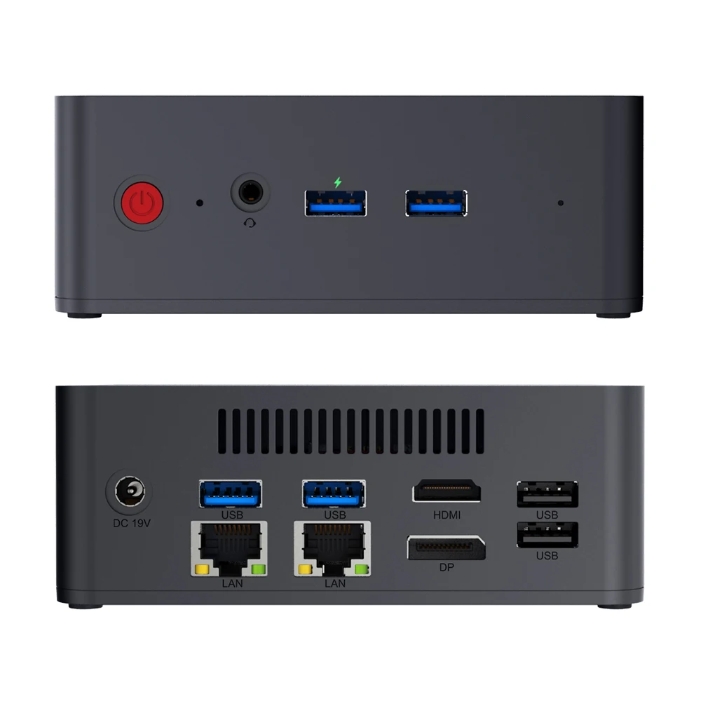 Мини пк с двумя LAN Intel Core i3 5005U 2 0 ггц DDR3L 8 гб RAM/256 SSD/DIY WIN10 HDMI DP 4K HTPC NUC компьютер 1000