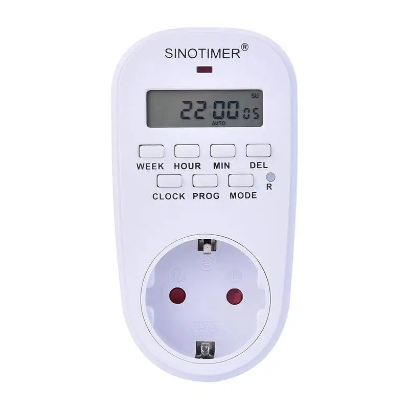Electric Digital Time Control 7 Day Weekly Programmable Plug-in Timer Switch Wall Clock Power Socket
Electric Digital Time Control 7 Day Weekly Programmable Plug-in Timer Switch Wall Clock Power Socket