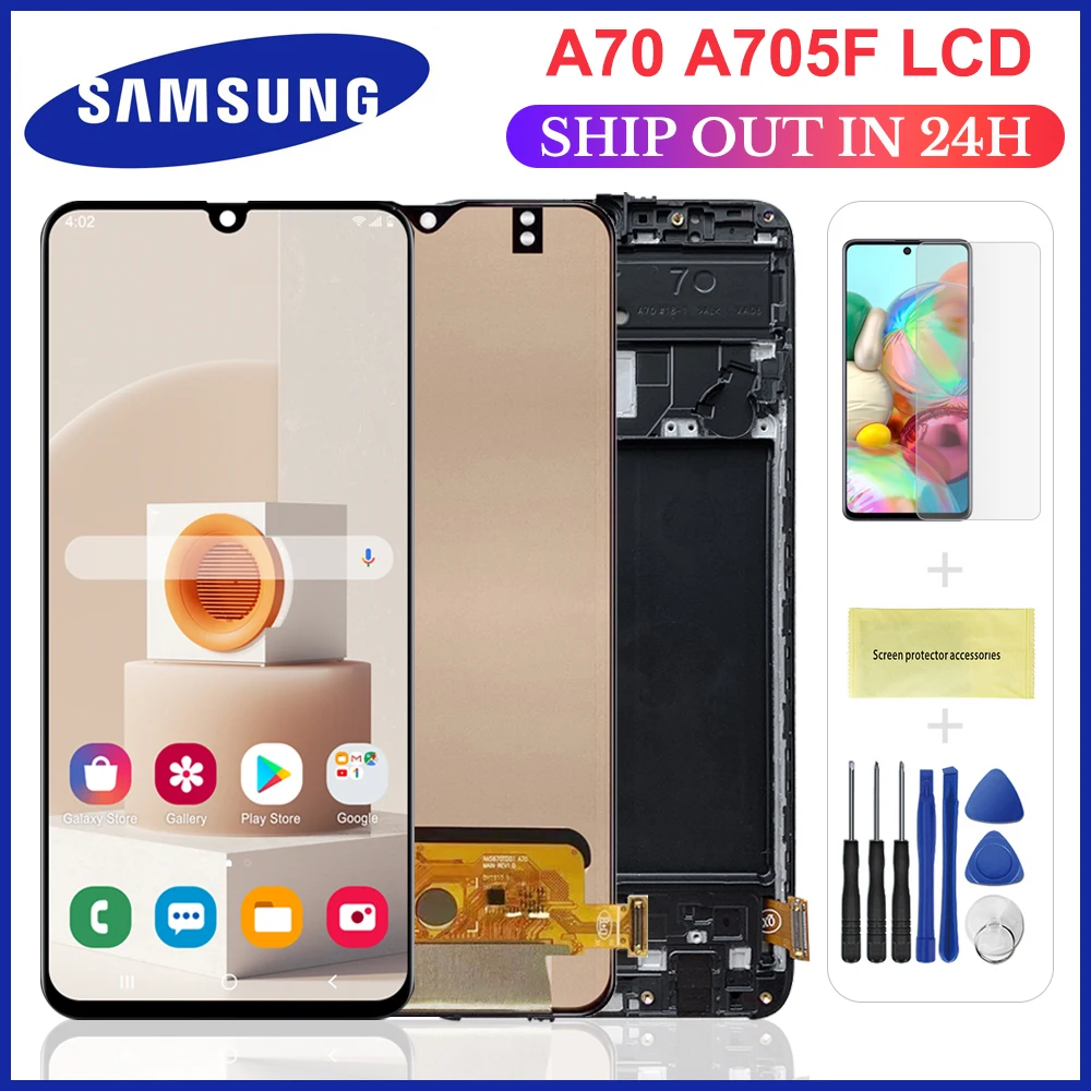 6,7 ''SUPER AMOLED дисплей для Samsung Galaxy A70 LCD A705 A705F SM-A705MN дисплей сенсорный экран дигитайзер в сборе Замена
6,7 ''SUPER AMOLED дисплей для Samsung Galaxy A70 LCD A705 A705F SM-A705MN дисплей сенсорный экран дигитайзер в сборе Замена