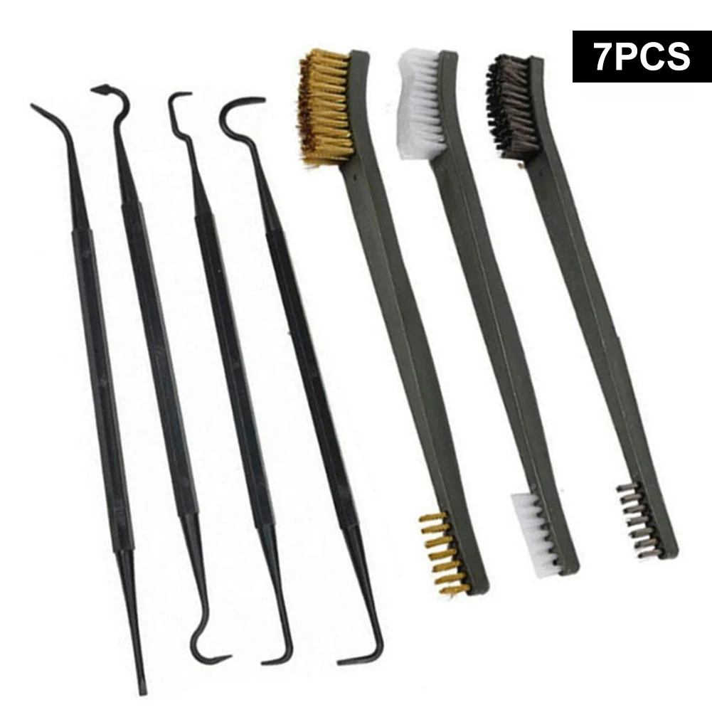 Double-headed 3pcs Wire Brushes 4pcs Nylon Picks Spray Gun Brush Pick Brush Set Multipurpose Car Cleaning Tool Accessories Tools
Double-headed 3pcs Wire Brushes 4pcs Nylon Picks Spray Gun Brush Pick Brush Set Multipurpose Car Cleaning Tool Accessories Tools