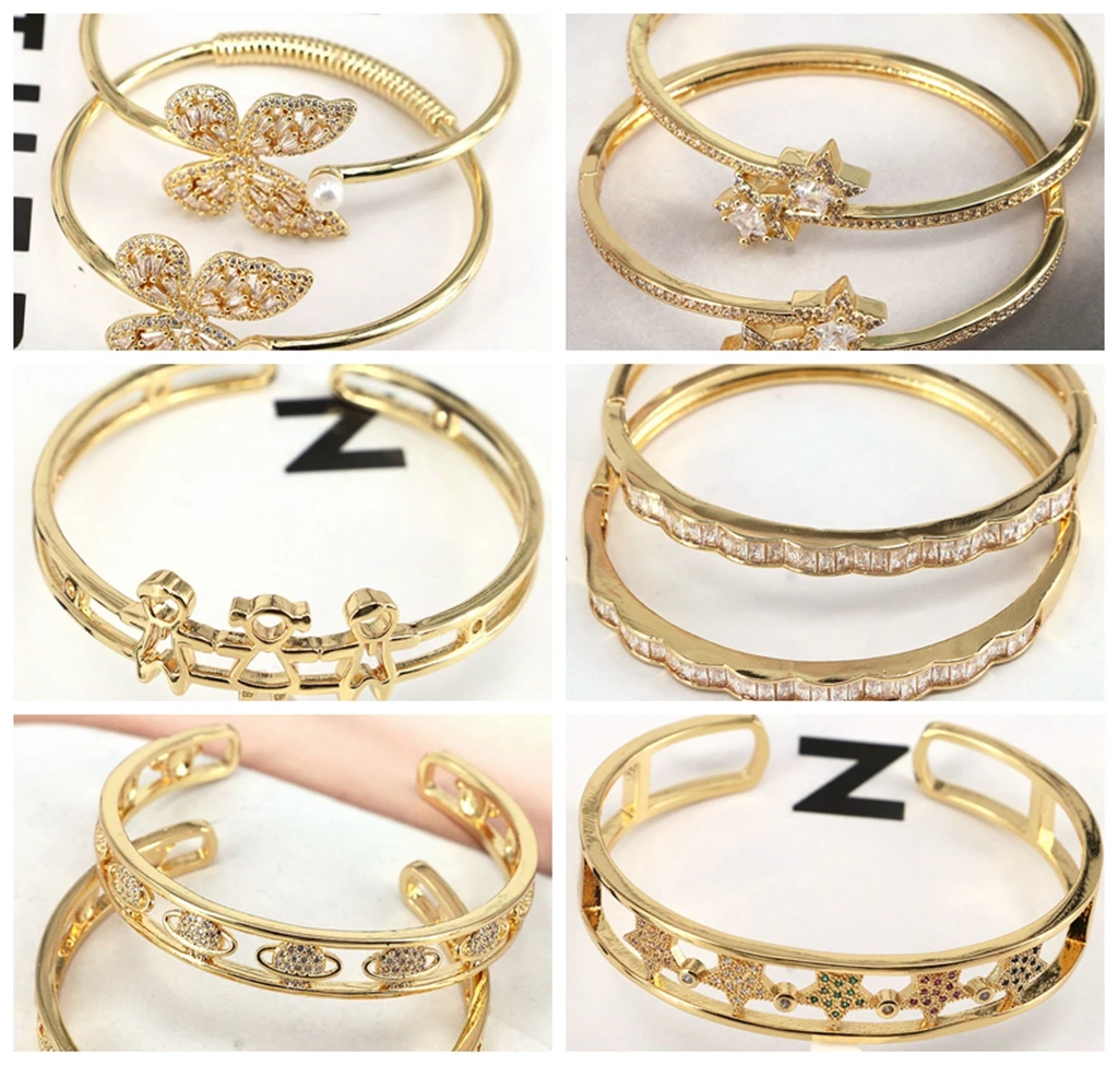 5Pcs New Luxury Fashion Jewelry Gold Plated Cz Zircon Adjustable Female Bracelet Crystal Rainbow Bangles 2021
5Pcs New Luxury Fashion Jewelry Gold Plated Cz Zircon Adjustable Female Bracelet Crystal Rainbow Bangles 2021