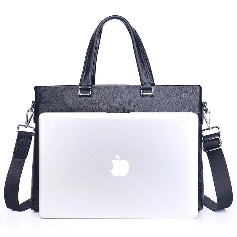 Classic Simple 14' Laptop Computer Briefcase Top-handle Handbag Genuine Leather Men Crossbody Shoulder Bag Business Commute Pack
Classic Simple 14' Laptop Computer Briefcase Top-handle Handbag Genuine Leather Men Crossbody Shoulder Bag Business Commute Pack