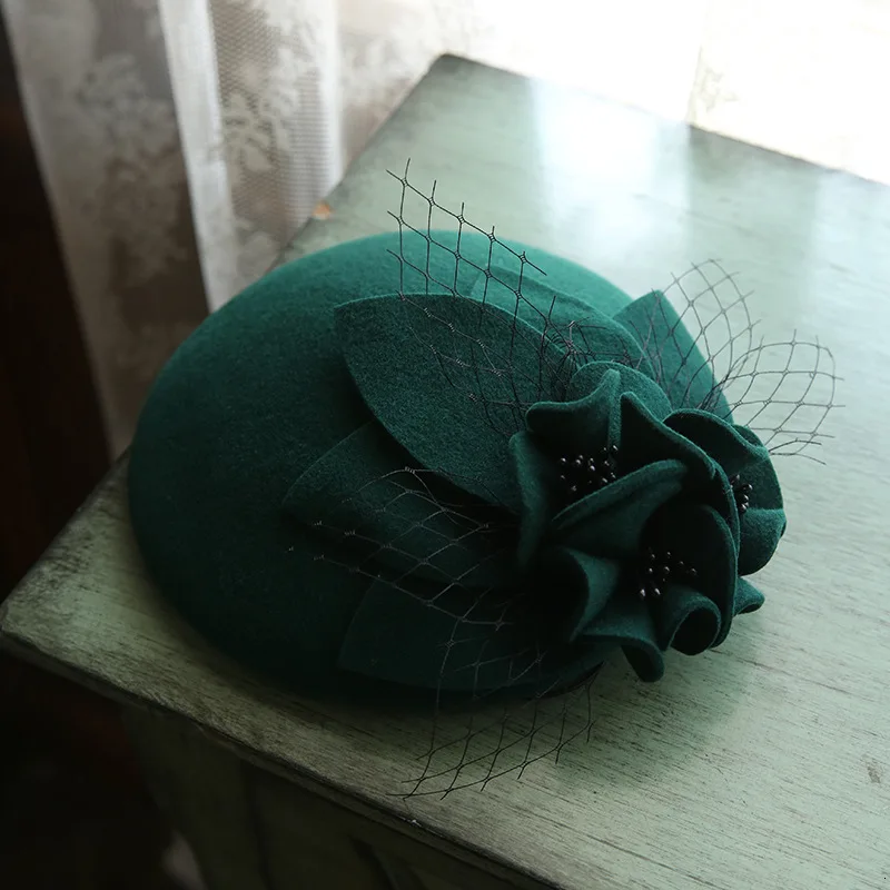 Vintage Pure Wool Fedora Cap Women Mesh Flower Hat Headwear Elegant Ladies Autumn Pillbox Hat
Vintage Pure Wool Fedora Cap Women Mesh Flower Hat Headwear Elegant Ladies Autumn Pillbox Hat