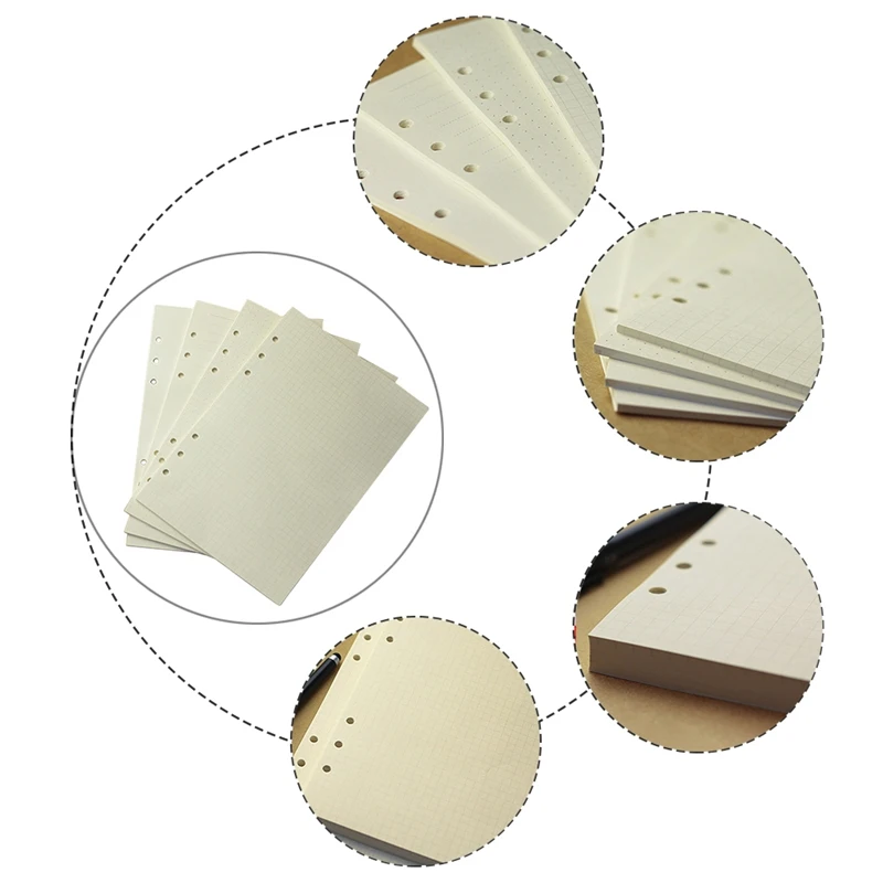 80 Sheets 6 Holes Loose Leaf Notebook Filler Paper Insert Refill Spiral Office & School Supplies A5 A6 Notebooks Stationery
80 Sheets 6 Holes Loose Leaf Notebook Filler Paper Insert Refill Spiral Office & School Supplies A5 A6 Notebooks Stationery