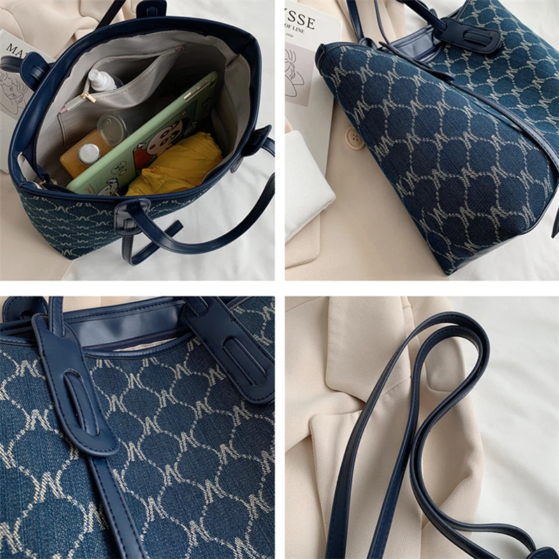 Vintage Letter Printing Fabric Cloth Tote Bags With Zipper Women Designer Handbags High Capacity Ladies Shopper Shoulder Bags
Vintage Letter Printing Fabric Cloth Tote Bags With Zipper Women Designer Handbags High Capacity Ladies Shopper Shoulder Bags