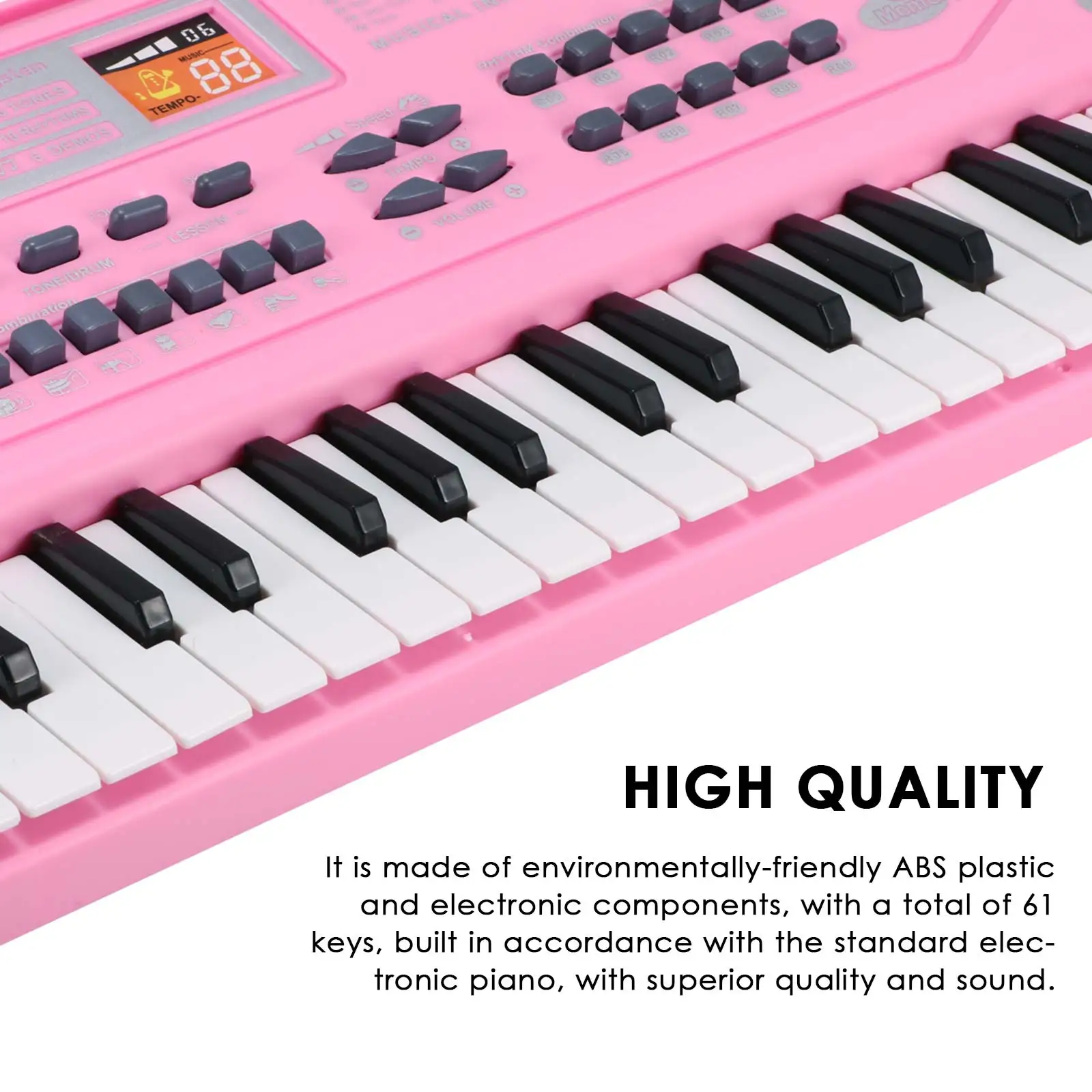 FORNORM 61 Keys Black Digital Music Electronic Keyboard Key Board Electric Piano Kids Gift Musical Instrument
FORNORM 61 Keys Black Digital Music Electronic Keyboard Key Board Electric Piano Kids Gift Musical Instrument