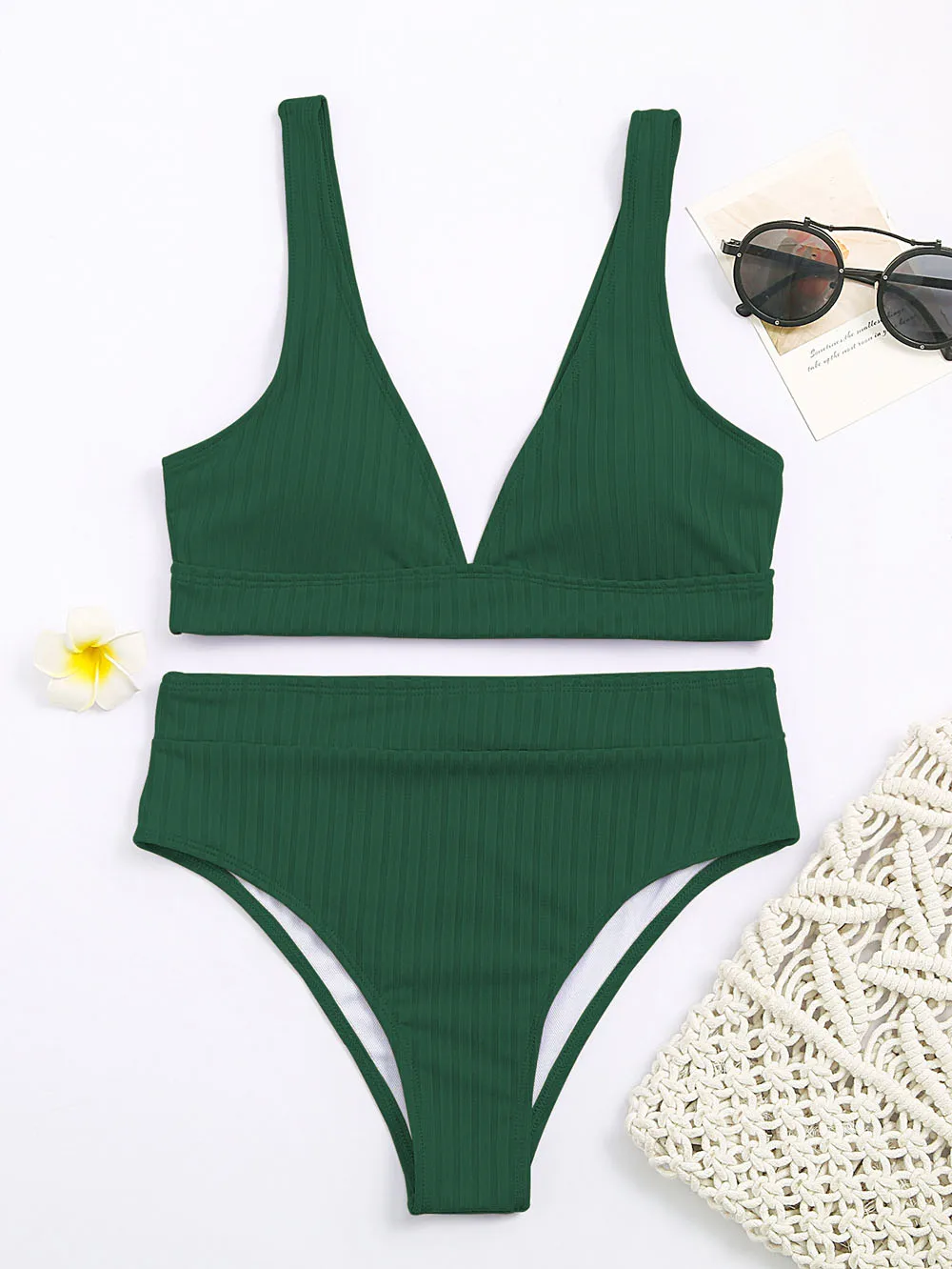 Sexy Summer Sport Ribbed Bikinis 2021 Mujer High Waist Swimsuit Women V Neck Swimwear Female Push Up bathing suit Stripe Biquini
Sexy Summer Sport Ribbed Bikinis 2021 Mujer High Waist Swimsuit Women V Neck Swimwear Female Push Up bathing suit Stripe Biquini