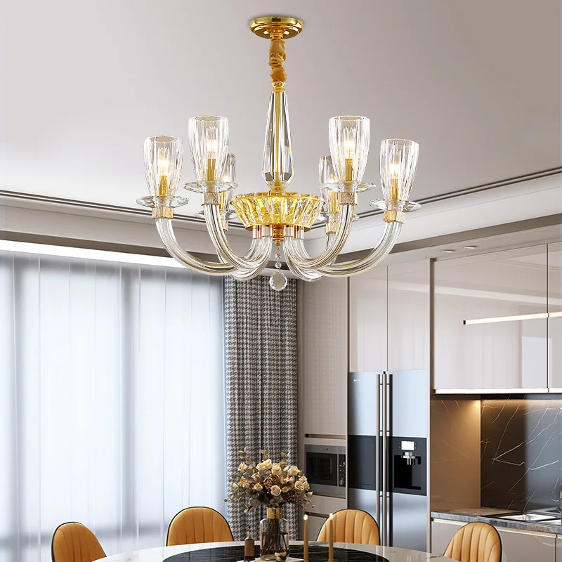 Traditional Classic Crystal Chandelier Large Lamp in the Living Room Crystal Chandelier Villa Hall Candle
Traditional Classic Crystal Chandelier Large Lamp in the Living Room Crystal Chandelier Villa Hall Candle