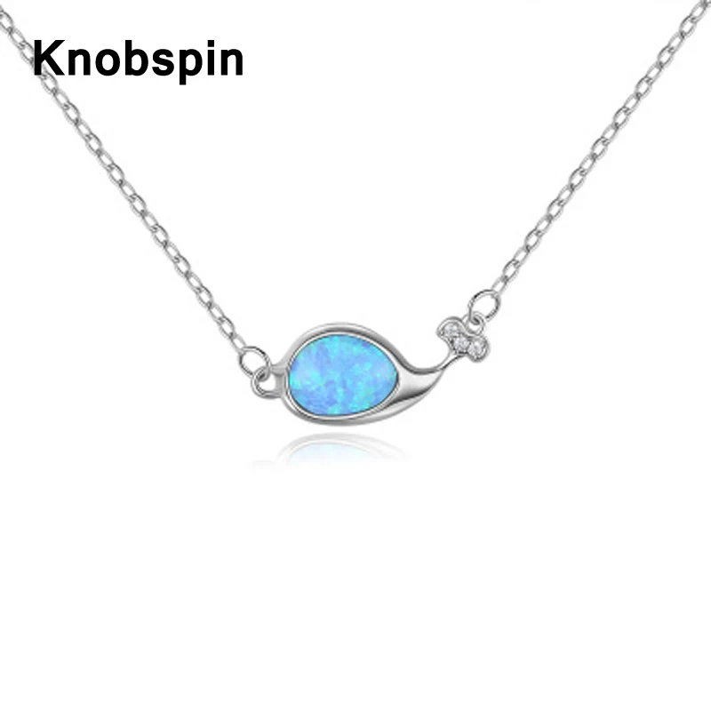Knobspin 100% 925 Sterling Silver 2021 New Fashion Little Whale Blue Opal Clavicle Necklace For Women Fine Jewelry Holiday Gifts
Knobspin 100% 925 Sterling Silver 2021 New Fashion Little Whale Blue Opal Clavicle Necklace For Women Fine Jewelry Holiday Gifts