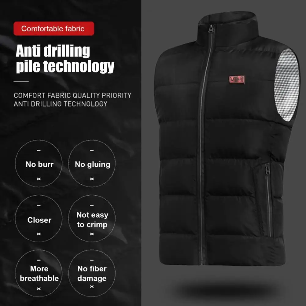 Black Useful Men 3 Adjust Mold USB Heating Vest Comfortable to Wear Self Heating Vest Tear Resistant for Parents
Black Useful Men 3 Adjust Mold USB Heating Vest Comfortable to Wear Self Heating Vest Tear Resistant for Parents