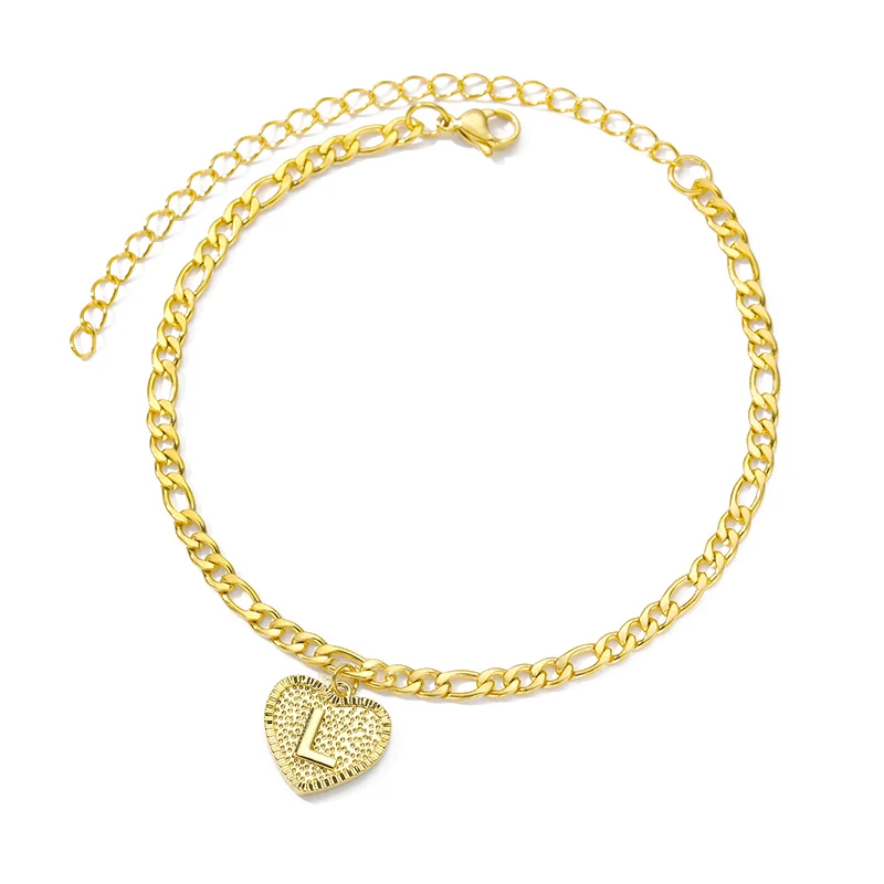 Fashion A-Z 26 Heart Initials Ankle Bracelet Gold Letter Anklets For Women Barefoot Beach Accessories Leg Bracelet Foot Jewelry
Fashion A-Z 26 Heart Initials Ankle Bracelet Gold Letter Anklets For Women Barefoot Beach Accessories Leg Bracelet Foot Jewelry