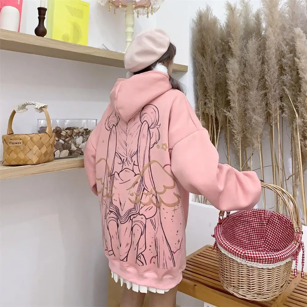 Sweet Girl Autumn Japanese Kawaii Girl Lolita Hoodie Sailor Moon Back Moon Embroidery Preppy Punk Girl Cute Woman Loose Pullover
Sweet Girl Autumn Japanese Kawaii Girl Lolita Hoodie Sailor Moon Back Moon Embroidery Preppy Punk Girl Cute Woman Loose Pullover