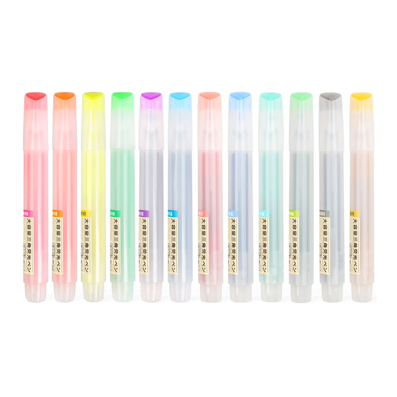 Triangle Large Capacity Ink Highlighter Marker Pen Candy Color Neon Pastel Highlighters for Student Marking/Drawing/Doodling
Triangle Large Capacity Ink Highlighter Marker Pen Candy Color Neon Pastel Highlighters for Student Marking/Drawing/Doodling