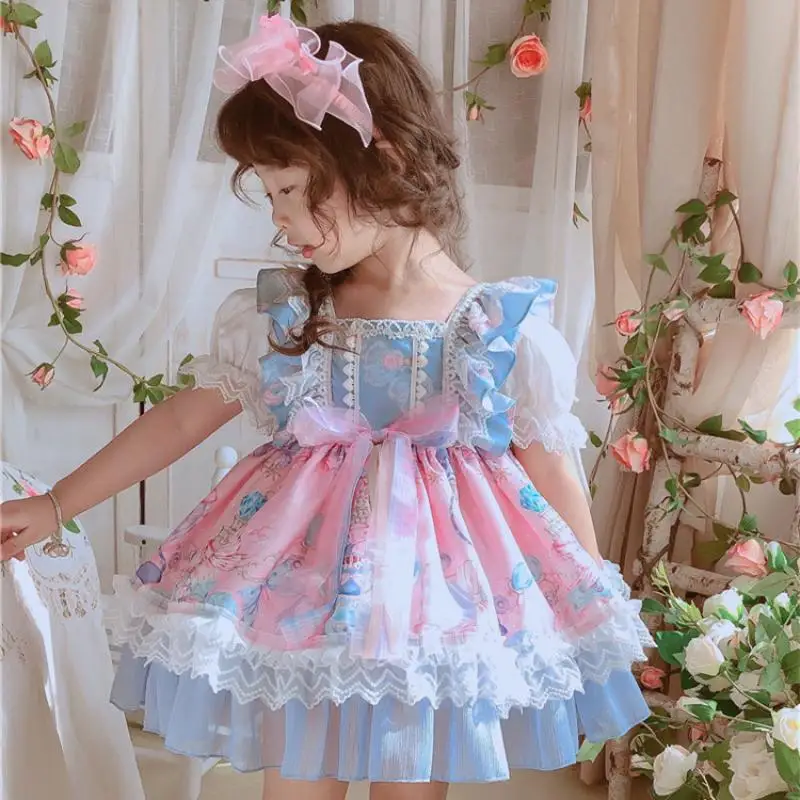 Spanish Baby Dresses Toddler Girls Bouqitue Clothes Cartoon Prints Infant Spain Lolita Dress Children Birthday Baptism Ball Gown
Spanish Baby Dresses Toddler Girls Bouqitue Clothes Cartoon Prints Infant Spain Lolita Dress Children Birthday Baptism Ball Gown
