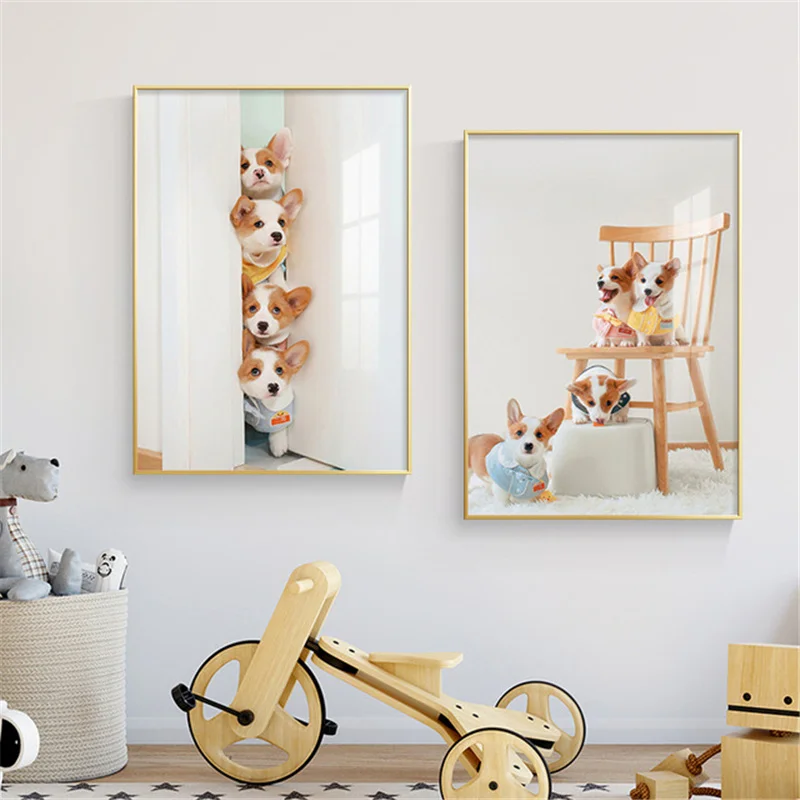 Corgi Dog Decorative Interior Paintings Cute Animal Wall Art Canvas Print Pictures for Kids Boy Girl Room Nursery Home Decor
Corgi Dog Decorative Interior Paintings Cute Animal Wall Art Canvas Print Pictures for Kids Boy Girl Room Nursery Home Decor