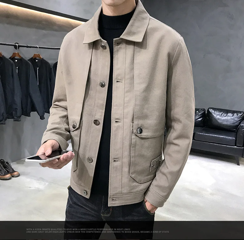 New men's autumn and winter casual work jacket cotton loose denim jacket trend cool winter embroidery trend
New men's autumn and winter casual work jacket cotton loose denim jacket trend cool winter embroidery trend