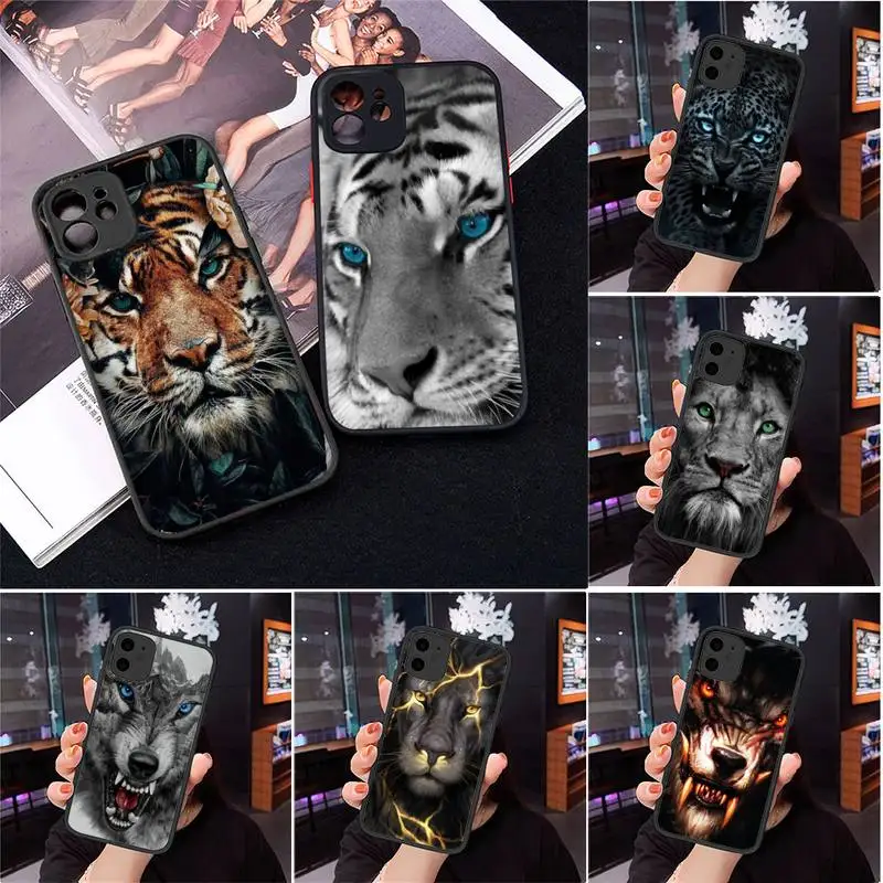 lion tiger animal cat dog Phone Case Matte Transparent for iPhone 7 8 11 12 s mini pro X XS XR MAX Plus cover funda
lion tiger animal cat dog Phone Case Matte Transparent for iPhone 7 8 11 12 s mini pro X XS XR MAX Plus cover funda