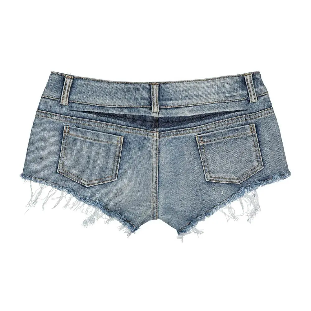 Women Short Summer Low waist Denim Shorts Fashion Beach Pants DZA179