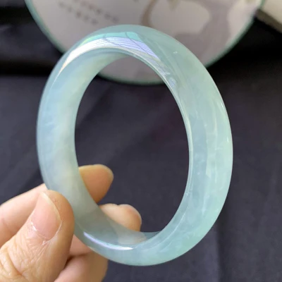 zheru jewelry natural Myanmar emerald 54-64mm light blue bracelet elegant princess jewelry best gift
zheru jewelry natural Myanmar emerald 54-64mm light blue bracelet elegant princess jewelry best gift