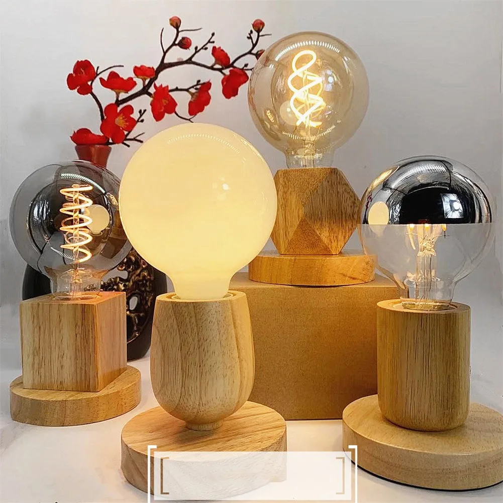 Wooden Table Lamp Base Retro E27 Interface With Switch Tape Line Fitting Bulb Light Base Strip Seat Desktop Art Bedroom Decorati
Wooden Table Lamp Base Retro E27 Interface With Switch Tape Line Fitting Bulb Light Base Strip Seat Desktop Art Bedroom Decorati