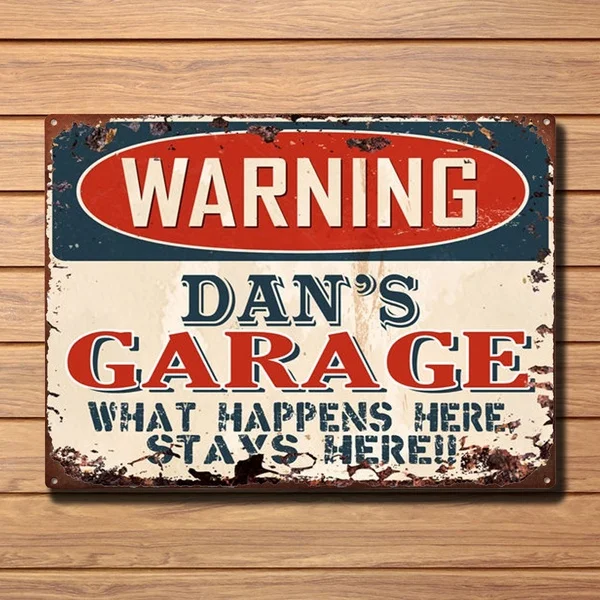 Fashion Warning Dan's Garage Tin Chic Sign Home Man Cave Decor Funny Gift Retro Vintage Tin Sign Bar Pub H
Fashion Warning Dan's Garage Tin Chic Sign Home Man Cave Decor Funny Gift Retro Vintage Tin Sign Bar Pub H
