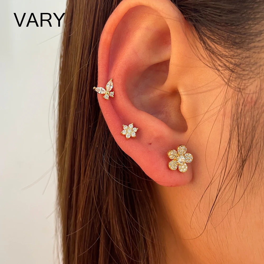VARY 925 sterling silver fashion flower gold-plated earrings ladies butterfly earrings unique girl petals
VARY 925 sterling silver fashion flower gold-plated earrings ladies butterfly earrings unique girl petals