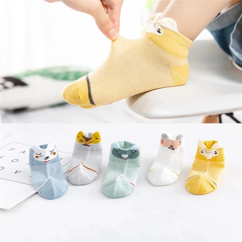 5Pairs/lot Baby Socks Summer Cotton 3D Cartoon Animal Kids Socks Girls Mesh Cute Newborn Boy Toddler Socks Baby
5Pairs/lot Baby Socks Summer Cotton 3D Cartoon Animal Kids Socks Girls Mesh Cute Newborn Boy Toddler Socks Baby