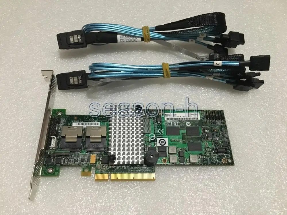 NEC LSI 9264-8i 6GB PCI-E RAID CONTROLLER 256M RAID5/6=LSI 9260-8I with cables
NEC LSI 9264-8i 6GB PCI-E RAID CONTROLLER 256M RAID5/6=LSI 9260-8I with cables
