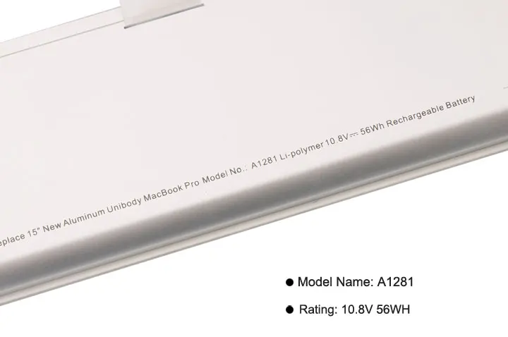 KingSener A1281 A1286 Новый Батарея для Apple MacBook Pro 15 "(2008 Версия) MB470LL/MB471LL/MB772 MB772LL/li-ion 10 8 В