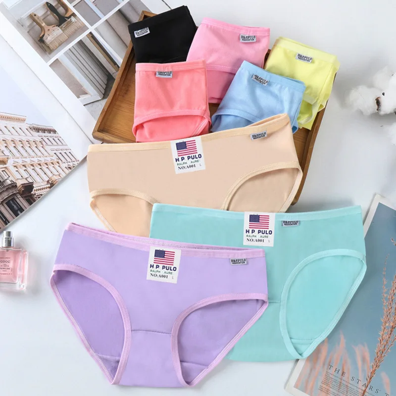 Women's Underwear Female Student Solid Color Breathable Middle Waist Girl Sexy Cute Trouser Head Sexy Underwear Women
Women's Underwear Female Student Solid Color Breathable Middle Waist Girl Sexy Cute Trouser Head Sexy Underwear Women