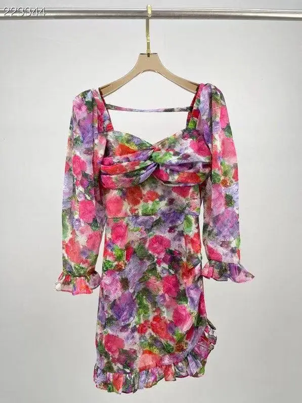 2021 New Sexy Mini Dress Square Collar 3/4 Lantern Sleeve Autumn Slim Ladies Floral Print Dress Party
2021 New Sexy Mini Dress Square Collar 3/4 Lantern Sleeve Autumn Slim Ladies Floral Print Dress Party