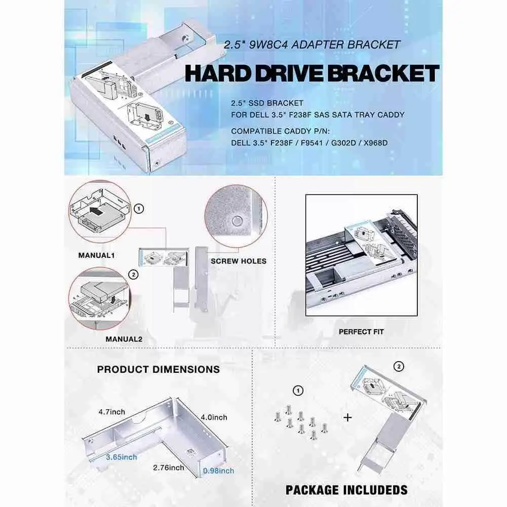 3.5" to 2.5" HDD Bracket Tray Caddy Hard Disk Adapter R610 R630 R730 R720 For DELL Caddy R710 Rack Tray R6Q8
3.5" to 2.5" HDD Bracket Tray Caddy Hard Disk Adapter R610 R630 R730 R720 For DELL Caddy R710 Rack Tray R6Q8
