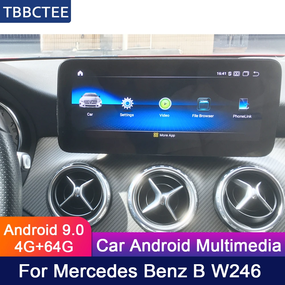 10 25 дюймовый 4 + 64G Android дисплей для Mercedes Benz MB B W246 2012 ~ 2017 NTG автомобильное радио экран