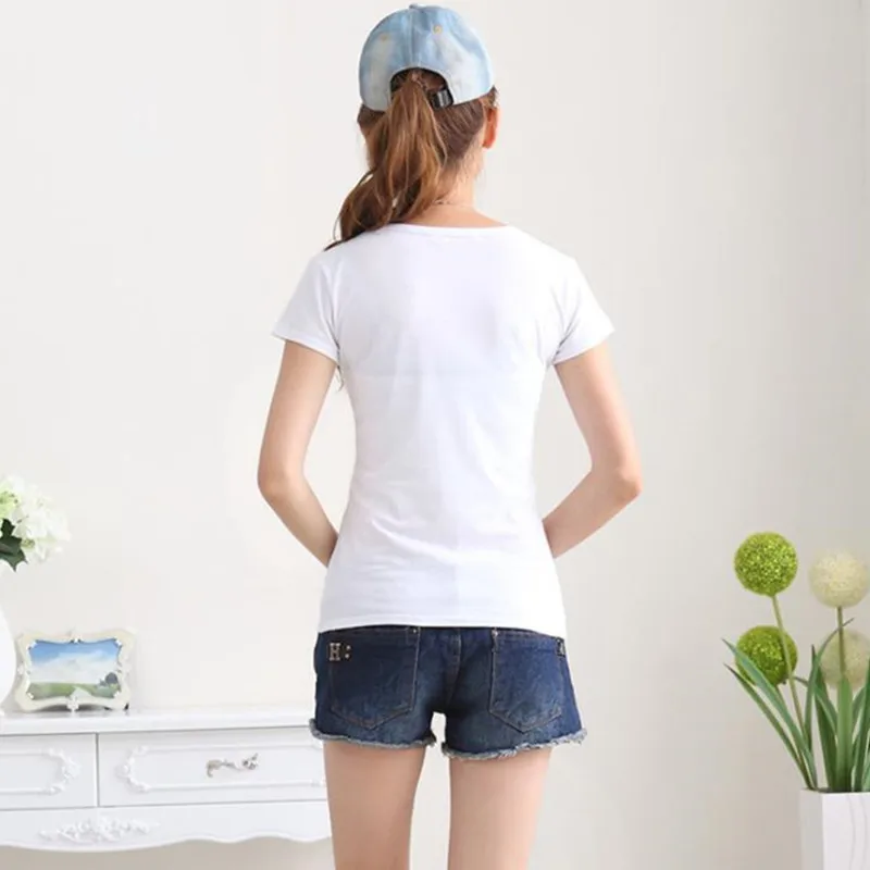 Basic T-Shirt Summer Solid Color T Shirt Women Short Sleeve O-Neck Casual Slim Tee Shirt Camiseta Feminina Black White
Basic T-Shirt Summer Solid Color T Shirt Women Short Sleeve O-Neck Casual Slim Tee Shirt Camiseta Feminina Black White