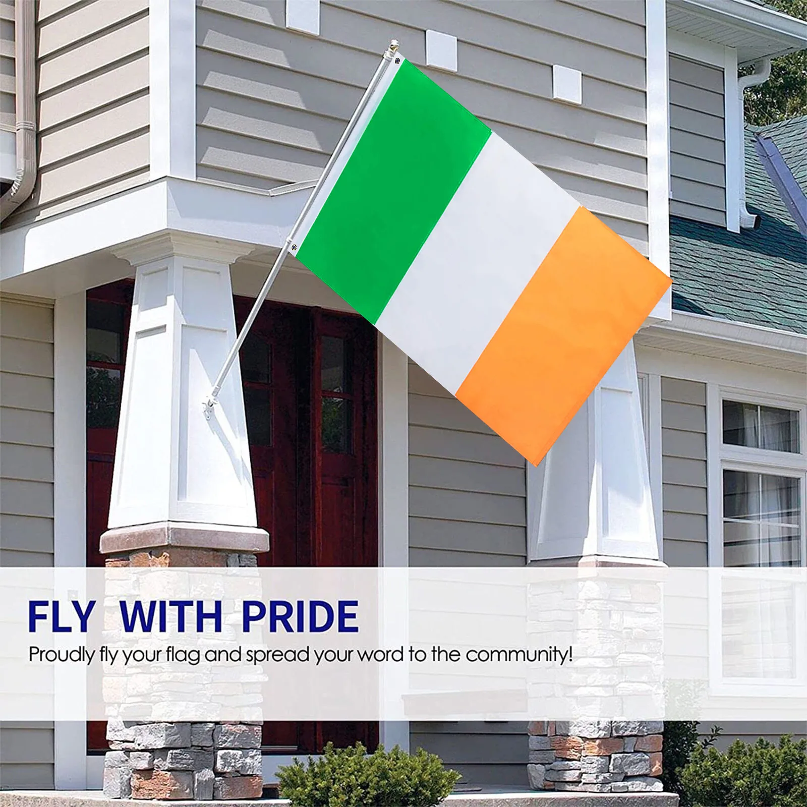 90 X 150cm Ireland The Irish Flag Banner Celebration A Sign Of Indoor Outdoor Decoration Proof Canvas Head Double-Sided Colors
90 X 150cm Ireland The Irish Flag Banner Celebration A Sign Of Indoor Outdoor Decoration Proof Canvas Head Double-Sided Colors