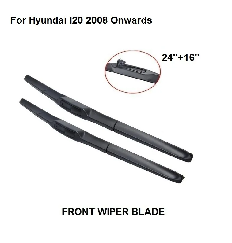 Front Window Wiper Blade For Hyundai I20 2008 Onwards 24''+16'' High Quality Natural Rubber Clean Front Windshie
Front Window Wiper Blade For Hyundai I20 2008 Onwards 24''+16'' High Quality Natural Rubber Clean Front Windshie