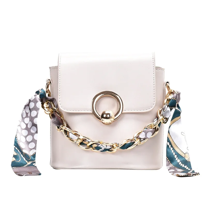 Women's bag slung foreign style women's bag popular new tide Joker chain bucket bag portable shoulder bag