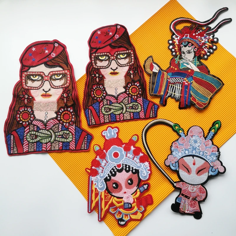 embroidery opera patch,chinese traditional girl badges,sew on bride appliques,beijing operas patches for clothing
embroidery opera patch,chinese traditional girl badges,sew on bride appliques,beijing operas patches for clothing