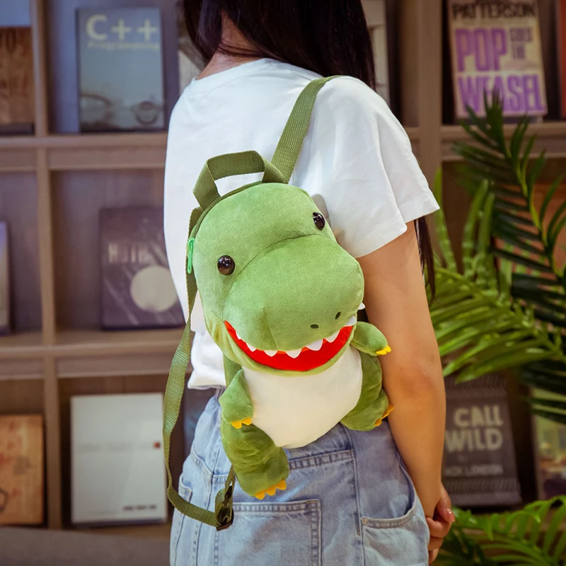34CM Kawaii Dinosaur Plush Toys Tyrannosaurus Soft Cute Female Backpack Stuffed Artoon Pillow Travel Bag Birthday Gifts For Kids 
34CM Kawaii Dinosaur Plush Toys Tyrannosaurus Soft Cute Female Backpack Stuffed Artoon Pillow Travel Bag Birthday Gifts For Kids