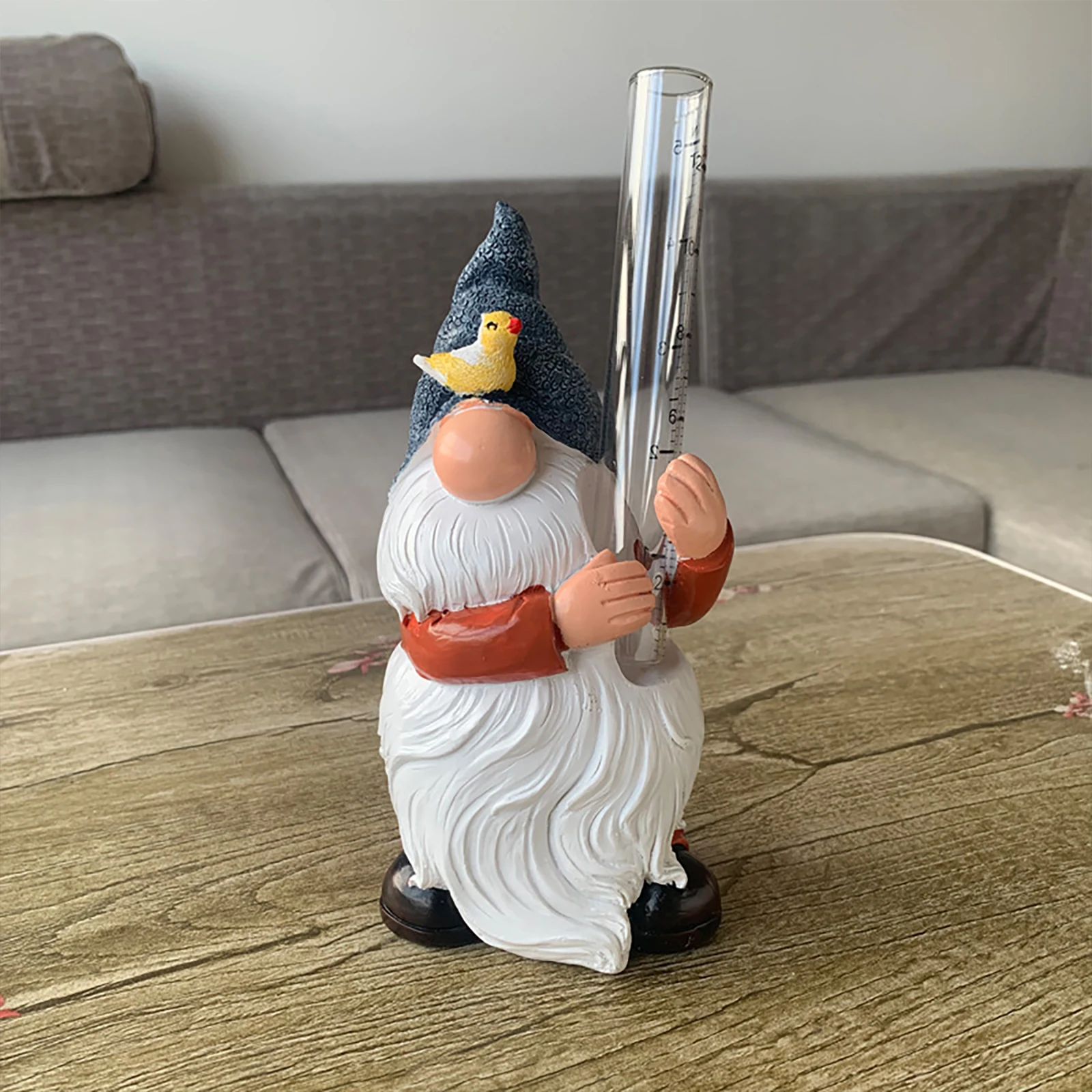 Hand Painted Gnome Rain Gauge Sculpture Weather Resin Resistant Landscape Outdoor Miniature Figurine Decor for Garden Lawn Patio
Hand Painted Gnome Rain Gauge Sculpture Weather Resin Resistant Landscape Outdoor Miniature Figurine Decor for Garden Lawn Patio