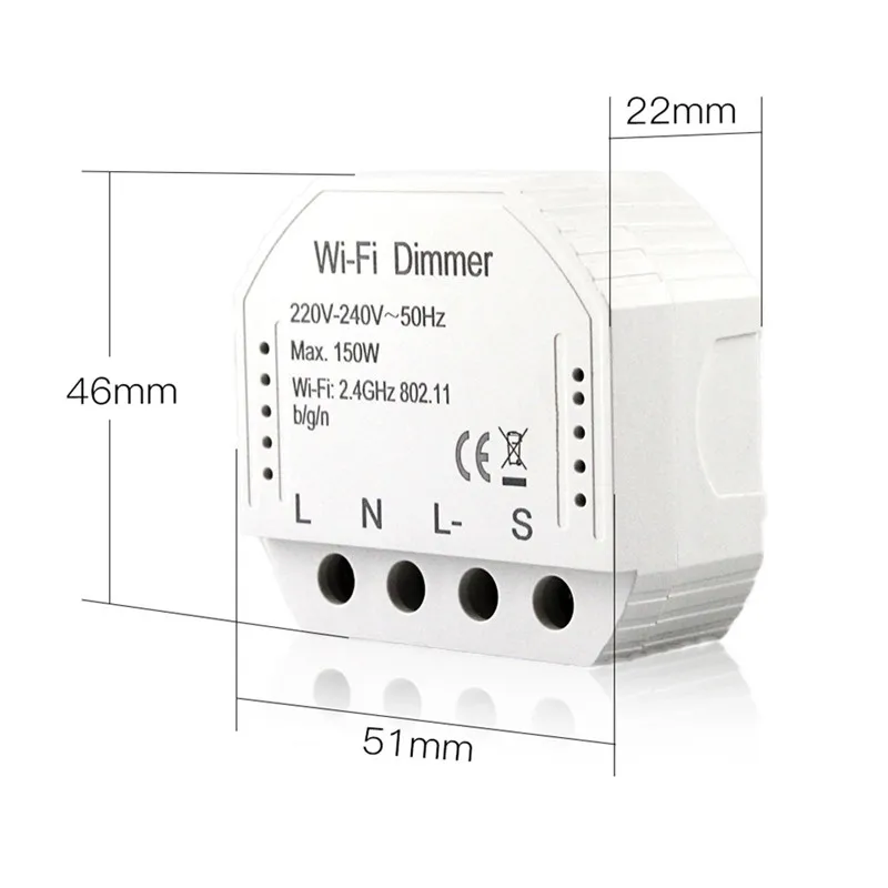 DIY Smart WiFi LED Light Dimmer Switch 220V AC Smart Life/Tuya APP Remote Control 1/2 Way Switch Works with Alexa Echo Google
DIY Smart WiFi LED Light Dimmer Switch 220V AC Smart Life/Tuya APP Remote Control 1/2 Way Switch Works with Alexa Echo Google