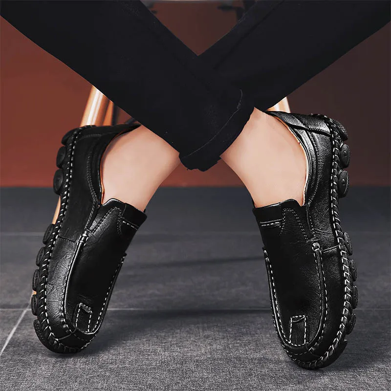 Fashion Men Shoes Men Genuine Leather Shoes outdoor sewing Casual Men Male Leather Slip On Men Loafers moccasins big size 47
Fashion Men Shoes Men Genuine Leather Shoes outdoor sewing Casual Men Male Leather Slip On Men Loafers moccasins big size 47